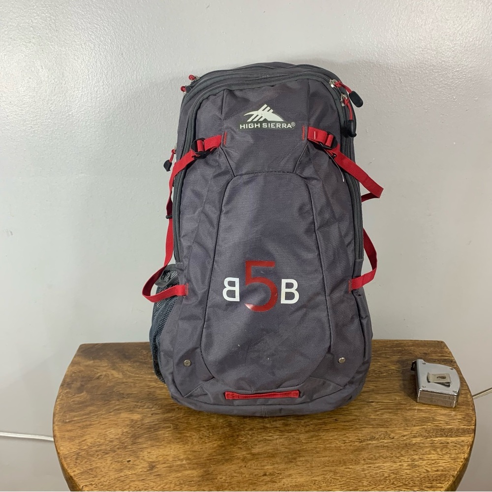 High Sierra Gray and Red unisex waterproof Backpack
